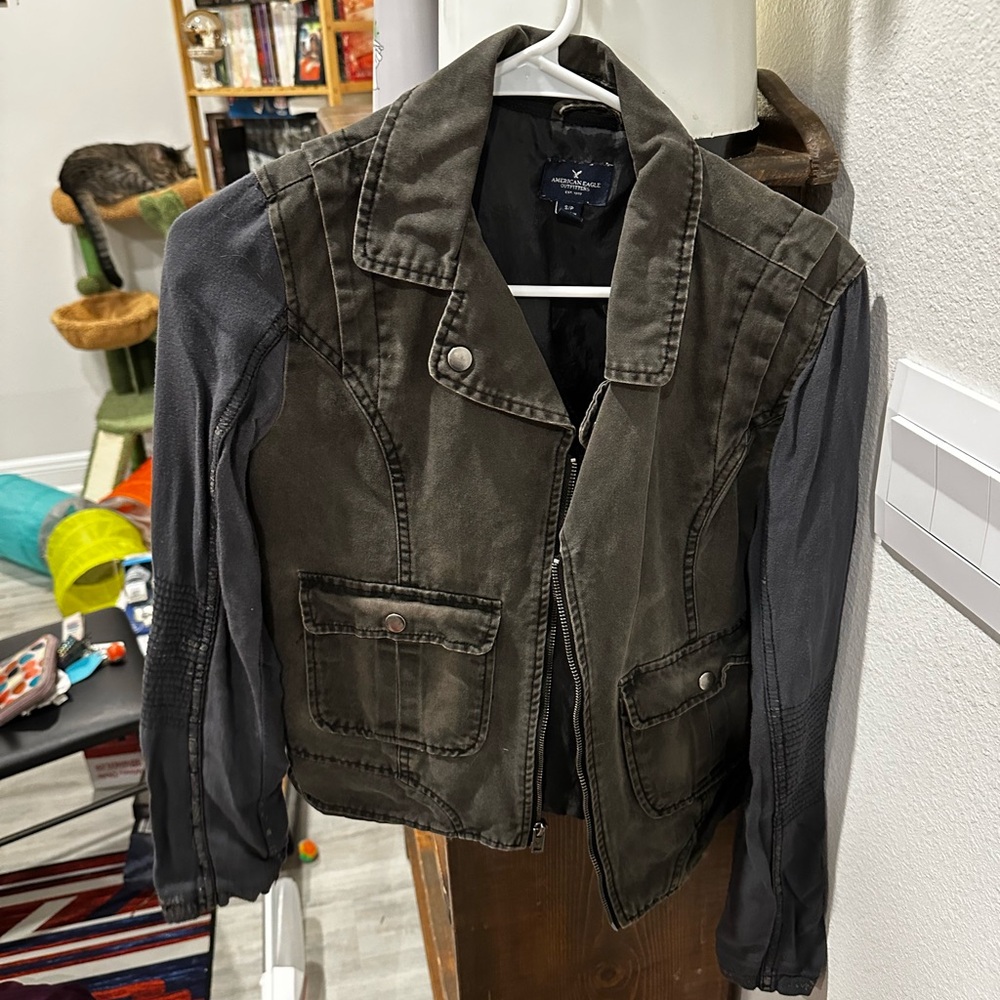 American Eagle Gray Jacket, size small